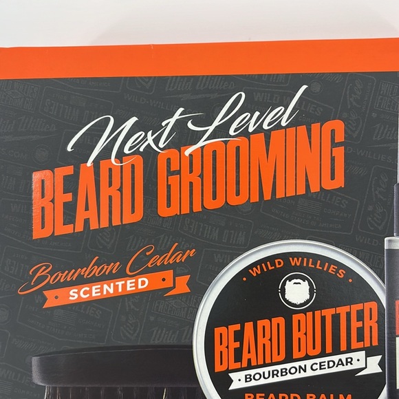 WILD WILLIES Premium Gift Set Beard Oil Beard Butter And Brush for Men New - Picture 5 of 11